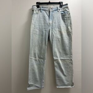 A+F The Ankle Straight Ultra High Rise Curve Love Jeans